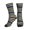 1 Black, variant on Athletic Socks Distressed Thin Blue Line Flag Sport Running Calf Socks Crew Socks for Men Women