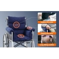 thumbnail image 3 of Wheelchair Cushions ,Tailbone&Back Support ,Armrests Comfortable Wheelchair Accessories ,Prevent Pressure Sore,  Suit for 18'' Wheelchair ,Non-Slip 4 Straps(Navy), 3 of 9