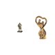 thumbnail image 1 of Figura de caballero, estatua de escritorio, figura de pareja, escultura artística de resina y cerámica, ideal como regalo de bodas para el hogar o la, 1 of 8