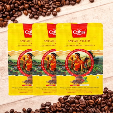 Cothas Traditional Speciality Blend Coffee Medium Roast, 454g, pack of 3