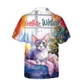 thumbnail image 2 of Watercolor Hello Winter Devon Rex Chill Christmas Welcome Hawaiian Shirt Breathable Summer Unisex Merch Cat Lover Kitten Owner Gifts - 00016, 2 of 6