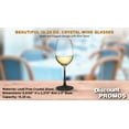 thumbnail image 4 of 10 Crystal Wine Glasses Set, 13.25 oz. - Elegant, Lightweight, Barware - Black, 4 of 5