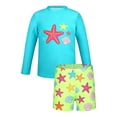 thumbnail image 3 of Gzbliryd Swim Trunks Swimwear Set New Breathable Quick Drying Swimsuit Boys Two Piece Swimsuits for Teen Boys Beach Shorts Swim Shirts (Blue,13-14 Years), 3 of 4