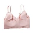 thumbnail image 6 of Ytndtr Wireless No Underwire Bra for Women V-Neck Lace Trim Supportive Seamless Bra Comfortable Tshirt Bralette, 6 of 6