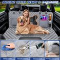 thumbnail image 4 of Funda de asiento trasero QINGTI para camión y perro, extensor de asiento trasero para cabina de tripulación, 4 of 7