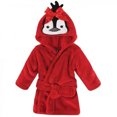 UPC: 0660168565232 | Hudson Baby Infant Girl Plush Animal Bathrobe  Girl Penguin  0-9 Months