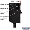 thumbnail image 6 of Drop Box, Black, Powder Coated, 1 Doors, Recessed, Aluminum 4375BLK, 6 of 8