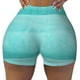 thumbnail image 2 of Fotbe Blue And Turquoise Shorts Sin Costuras – Shorts Deportivos de Cintura Alta para Mujer, Elásticos para Gimnasio, Yoga, Running o Ciclismo-Medium, 2 of 8