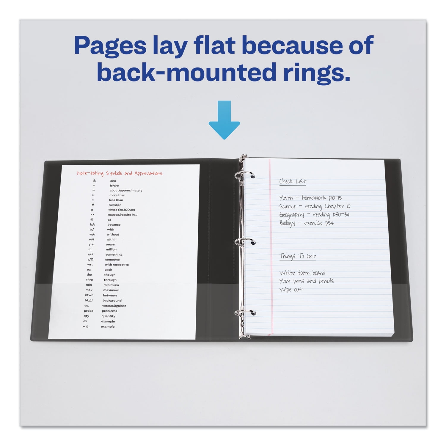 Avery Economy View Binder With Round Rings , 3 Rings, 3" Capacity, 11 X 8.5, Black, (5740)