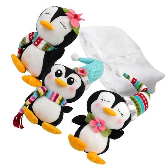 Festival Railing Accent Penguins Stair Decors Safe Sturdy Christmas Stair Decors For Christmas Indoors Outdoor