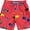 Red Fish, variant on UZZI Kids Swim Shorts Fast Dry Fun Print, Green Banana, Size: 2-4, Uzzi Active Wear