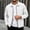 White, variant on Men's Corduroy Jacket Lapel Collar Full Zip Up Long Sleeve Casual Coat Classic Textured Outerwear with Pockets