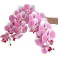 thumbnail image 3 of 3Artificial Phalaenopsis Flowers with Leaves Artificial Orchid Flowers Stem Plants Fake Butterfly Phalaenopsis Flowers for Home Wedding Party Décor (Yellow), 3 of 5