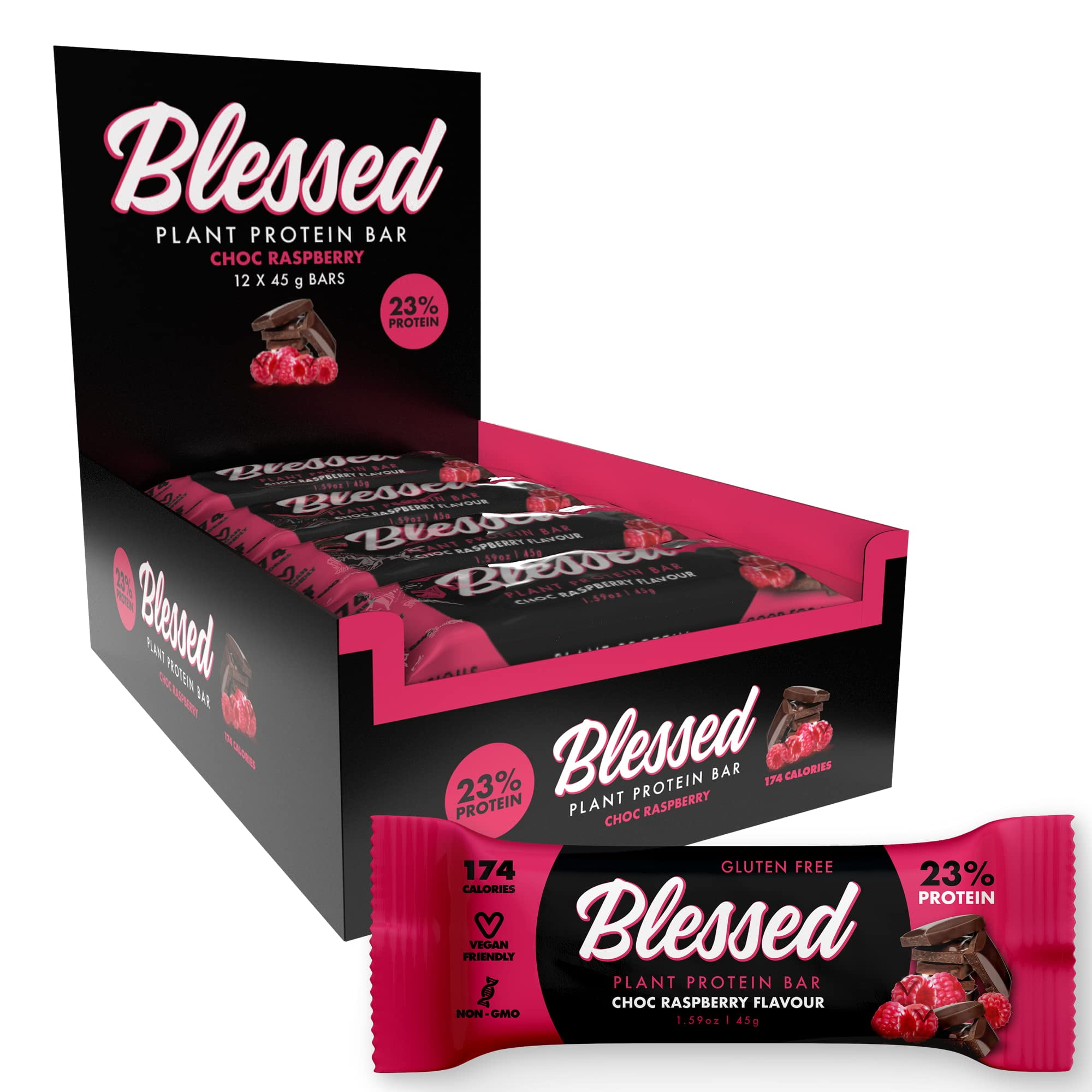 Blessed Vegan Protein Bars Plant Based Protein Bars Low Calorie High