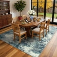thumbnail image 3 of RUG ROBOT 5'x7' Area Rugs for Living Room, Non-Slip Washable Rug, Indoor Soft Modern Abstract Distressed Accent Carpet for Bedroom, Dining Room, Kitchen, Blue/Gray, 3 of 10