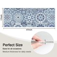 thumbnail image 5 of Blue Ethnic Geometric Pattern Kitchen Rug Mat,Kitchen Runner Rugs Non Skid Washable,Decorative Kitchen Floor Mats for Kitchen,Sink,Laundry,17"X47", 5 of 5
