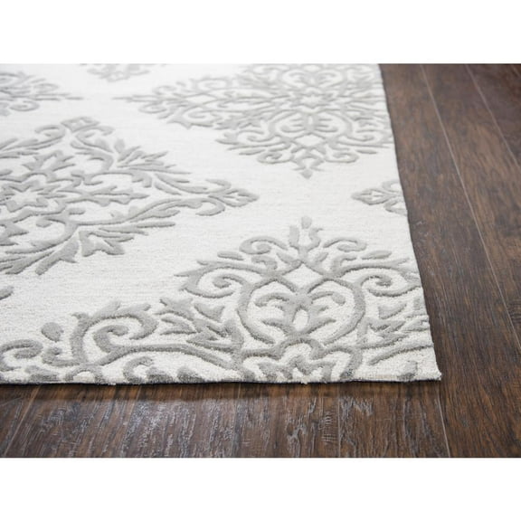 Alora Decor Lavine 5' x 8' Medallion Natural/Taupe Hand-Tufted Area Rug