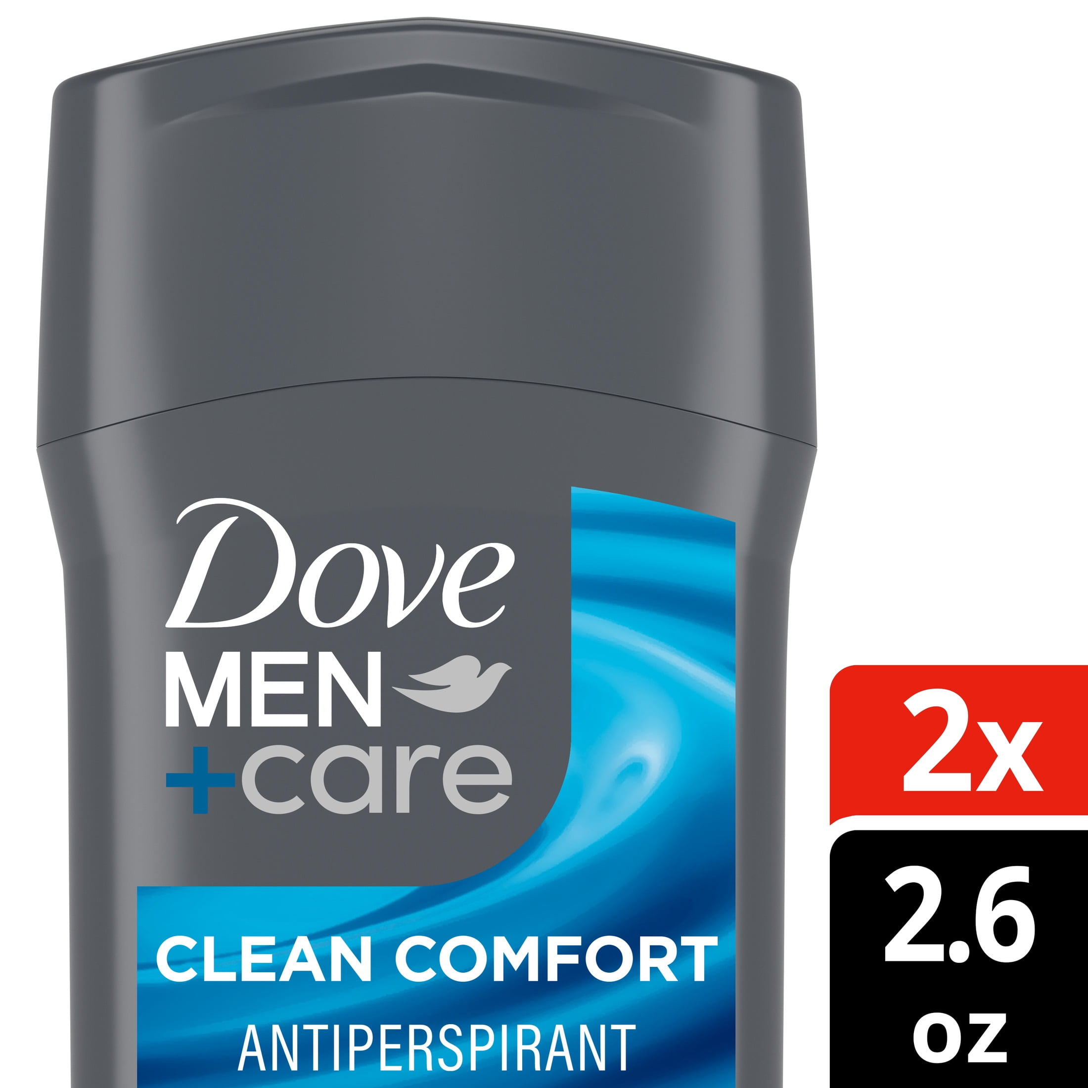 Dove Men+Care Antiperspirant Deodorant Stick 72-Hour Sweat & Odor Protection  Clean Comfort Antiperspirant for Men With 1/4 Moisturizing Cream,. 2.6 oz Twin Pack
