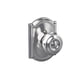 thumbnail image 1 of Pomo de puerta SCHLAGE Georgian con moldura de camelot, cromado brillante, 1 of 6