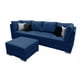 thumbnail image 2 of Sala Esquinera El Bazar Store Hades Azul Marino 300x85 cm, Tela Lino nacional, Modular, 2 of 7
