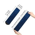 thumbnail image 4 of Pofeuu Sparkling Blue Glitter Print 30cm Socks, Adult Running Hiking Socks for Youth and Adult, 4 of 7