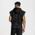 thumbnail image 4 of Bcfgryg Mens Sleeveless Loose Quick Drying Sports Fitness Casual Hoodie Vest for Men, 4 of 5