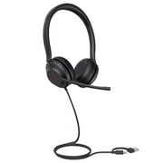 Yealink UH35 Dual USB-C/A Wired Over-the-head Stereo Headset - Black