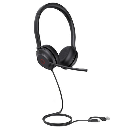 Yealink UH35 Dual USB-C/A Wired Over-the-head Stereo Headset - Black