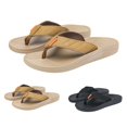 thumbnail image 2 of CPNG Mens Flip Flops Slides Memory Foam Slip On Beach Open Toe Sandals with Comfort Arch Support Waterproof Thong Slippers Summer Quick-Dry Footwear, 2 of 7