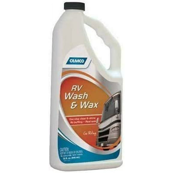 Camco RV Wash & Wax - Liquid Cleaner for RVs - 32 Ounces