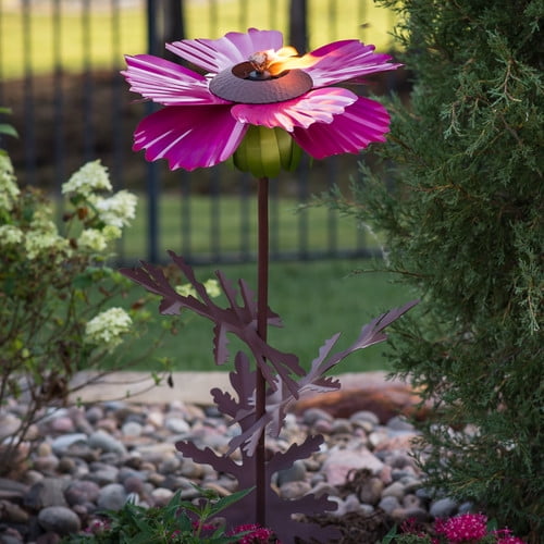 Desert Steel Cosmos Garden Torch by
