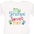thumbnail image 4 of Inktastic My Gramps Loves Me Boys or Girls Long Sleeve Baby Bodysuit, 4 of 5