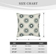thumbnail image 2 of DouZhe Velvet Decorative Throw Pillow Covers Set of 2, Soft Square Cushion Cover with Invisible Zipper Geometric Digital Floral Blue Printing, 20"x20", 2 of 6