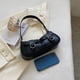thumbnail image 4 of 4920 Bolso Hombro Retro Nicho para Axilas Bolso Baguette para Motocicleta (negro), 4 of 9