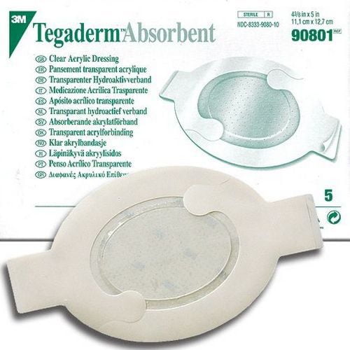 3M Tegaderm Clear Absorbent Acrylic Dressing Medium ''4.4 X 5 with 2.4