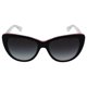 thumbnail image 1 of D&G Dolce & Gabbana Gafas de sol de ojo de gato de 3 capas para mujer, negro y peral fucsia y cristal, 55 mm, 1 of 1