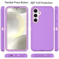 thumbnail image 2 of Takfox Shock-Absorbent Back Cover Cell Phone Case for Galaxy S24, Purple, 2 of 8