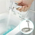 thumbnail image 4 of Clearance Cleaning Supplies under $5,Bathroom Bathroom Hose Base Three Piece Female Washer Toilet Companion Flusher Set, 4 of 6