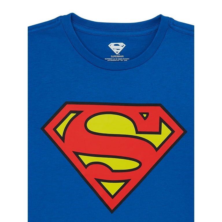 4-18 Superman DC T-Shirt, Graphic Comics Sizes Boys