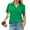 02# Green, variant on Banded Bottom Polo Shirts For Women Short Sleeve V Neck Collared Business Casual Dressy Tops,Wine L