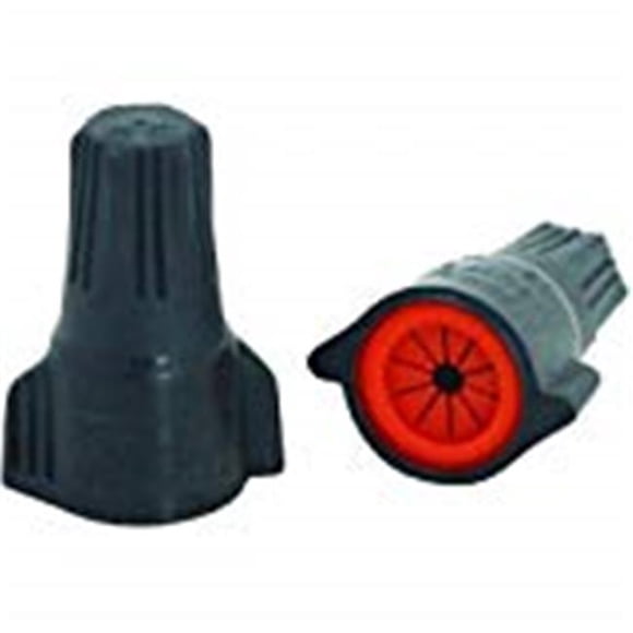 Ideal Industries 30-1161 WeatherProof Wire Connector - Gray & Orange, 25 Count