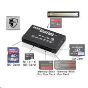 GearFend USB High Speed Mini Memory Card Reader for CF xD SD MS SDHC   Microfiber Cloth
