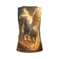 thumbnail image 5 of Lsque Golden Winged White Horse Printed Workout Tank Tops for Women, Athletic Sports Tank Tops, Compression Sleeveless Dry Fit Shirts,Sleeveless Yoga Shirt-Small, 5 of 9