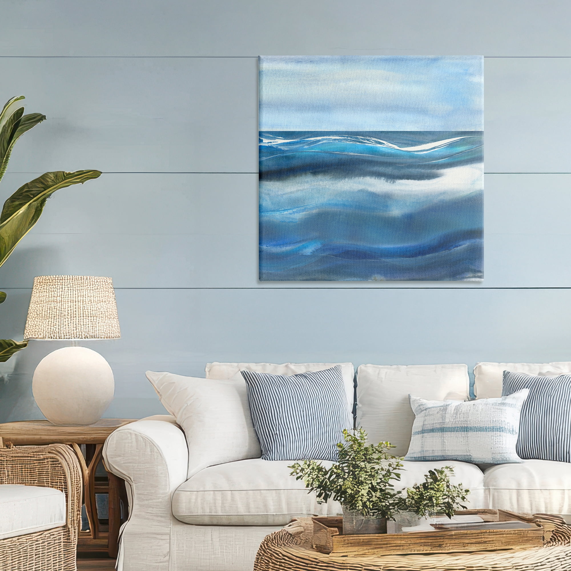 Stupell Industries Calm Expanse of Ocean Waves Canvas Wall Art, design by Susan Jill