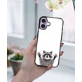 thumbnail image 5 of WIRESTER Shockproof Soft Rubber Cover Case for Apple iPhone 17 6.3" 2025, Raccoon Hands Out, 5 of 5