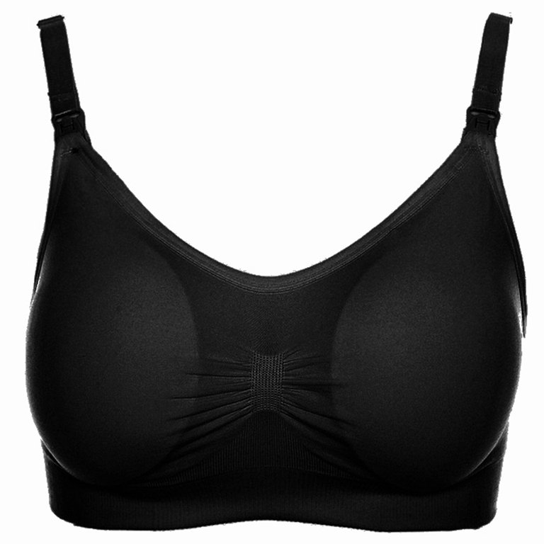 Womens Sleeping Nursing Bra Wirefree Breastfeeding Maternity Bralette