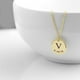thumbnail image 3 of DIY Tiny Gold Initial Necklace Oro Plata Letra Collar Iniciales Nombre Colgante Joyería de moda Fabricación de acero inoxidable Placa de identificación personalizada para mujeres Mamá Regalo Gargantil, 3 of 3