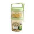 thumbnail image 1 of Ltdhehe Portable Breakfast Cup Set: 560ml + 360ml For Fruits Oats Yogurt Milk & | Perfect For Students & Outdoor Picnics | Includes Spoon & Design, 1 of 1