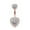Multicolor H, variant on Women Rings Belly Button Updated S Urgical Steel Belly Button Rings with Properly for Valentine's Day Mother's Day Christmas Birthday Gifts 50% off Clear