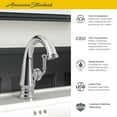 thumbnail image 4 of American Standard Delancey Single Control Bathroom Faucet with Brass Pop-up Drain 1.2 GPM in Polished Chrome, 4 of 5